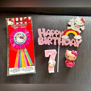 Hello Kitty Birthday Decoration Bundle - 4 Items
